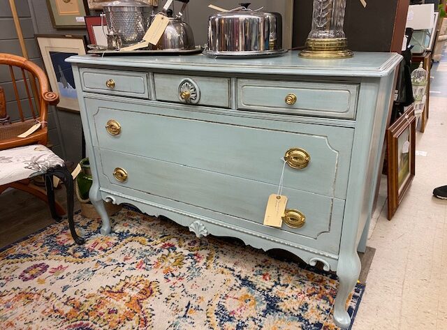 Blue Painted Dresser