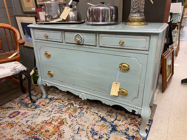 Blue Painted Dresser