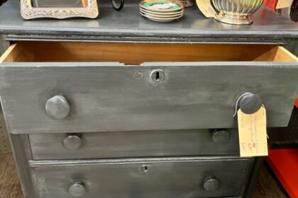 Painted Gray Dresser