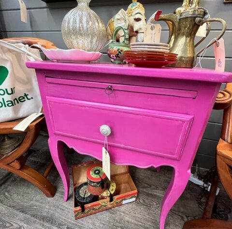 Pink Side Table